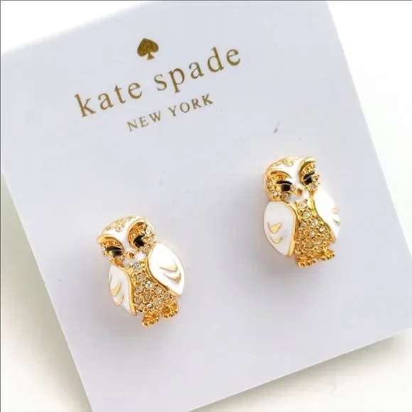 Kate Spade Starbright Owl Earrings - Picture 4 of 5